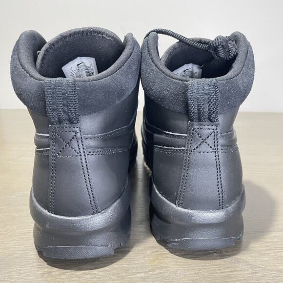 Nike Mens Size 9 Boots NEW Open Box Manoa Leather Triple Black HF7095-001 main image 7